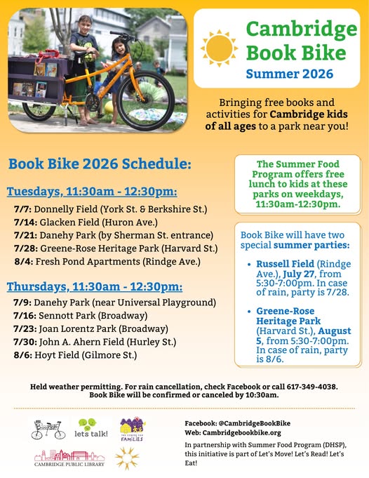 ONE WEEK until Book Bike Summer 2026!